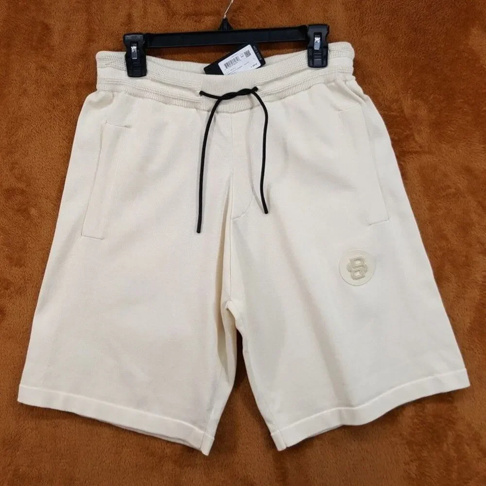 HUGO BOSS Casual Shorts Mens Large Cream Drawstring 10